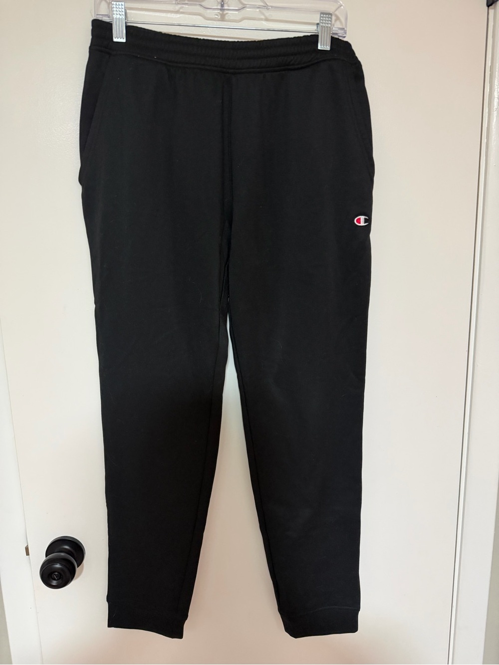 Champion Black Mens Jogger Sweatpants with Logo